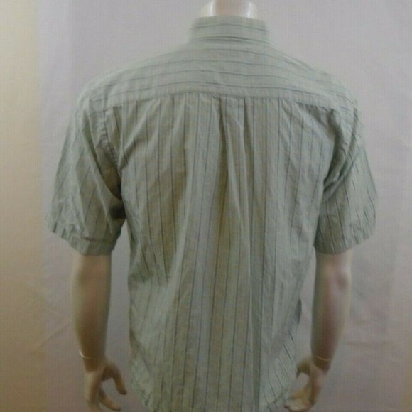 Cotton Reel Green Cotton Striped Short Sleeve - Picture 2 of 6